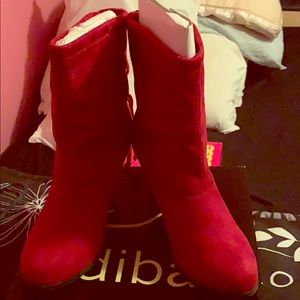 Dark Red booties